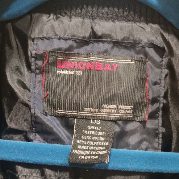 Unionbay Vest Men's Size Large Black Snap Puffer Pockets - Picture 4 of 10